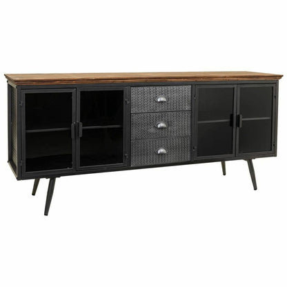 Sideboard Alexandra House Living Brown Grey Wood Metal 42 x 74 x 164 cm