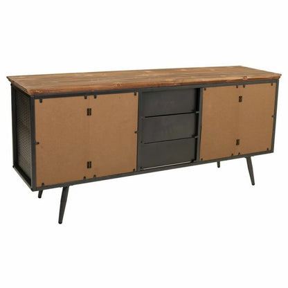 Sideboard Alexandra House Living Brown Grey Wood Metal 42 x 74 x 164 cm