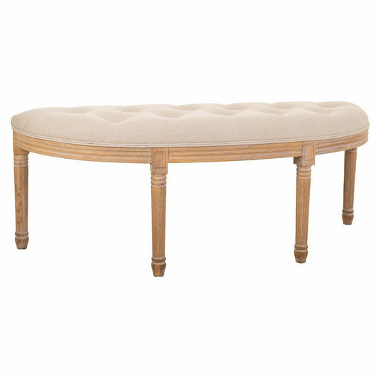 Bench Alexandra House Living Cream Rubber wood 45 x 48 x 125 cm