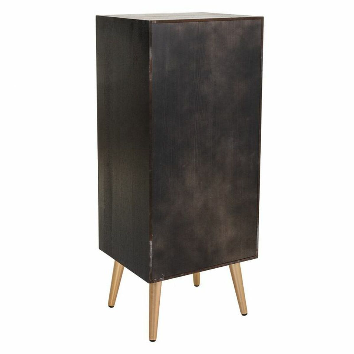 Chest of drawers Alexandra House Living Black Golden MDF Wood