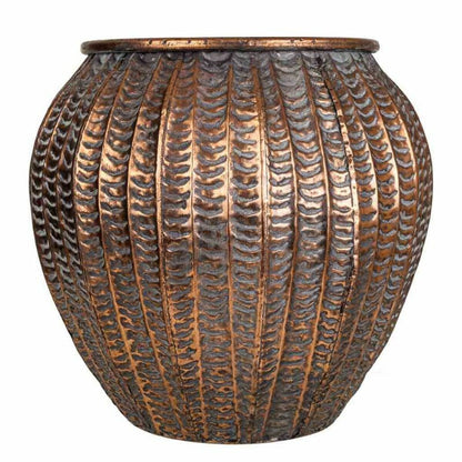 Planter Alexandra House Living Golden Iron 35 x 32 x 35 cm