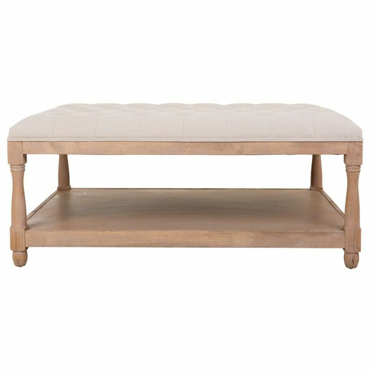 Bench Alexandra House Living Grey Cream 78 x 48 x 110 cm