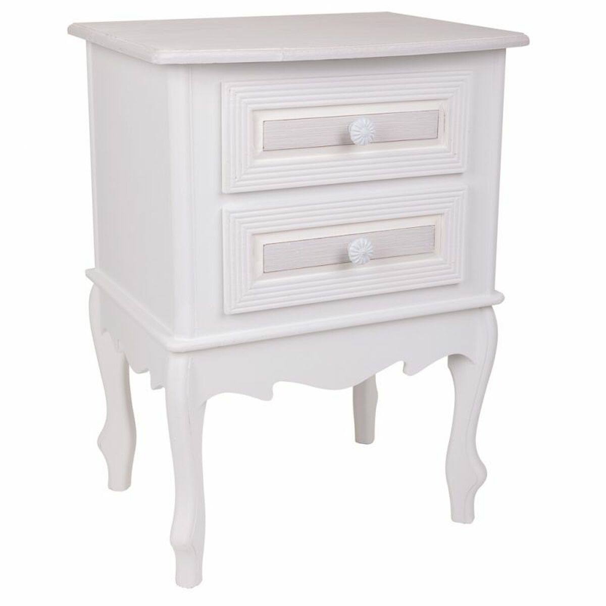 Nightstand Alexandra House Living White 34 x 57 x 42 cm