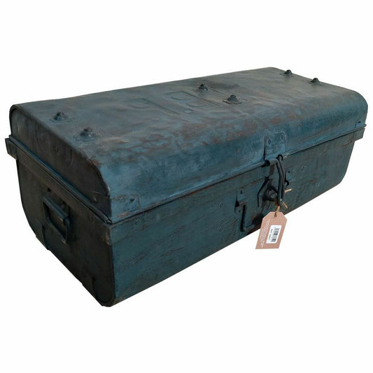 Decorative suitcase Alexandra House Living Blue Iron Traditional style 33 x 25 x 66 cm Alexandra House Living