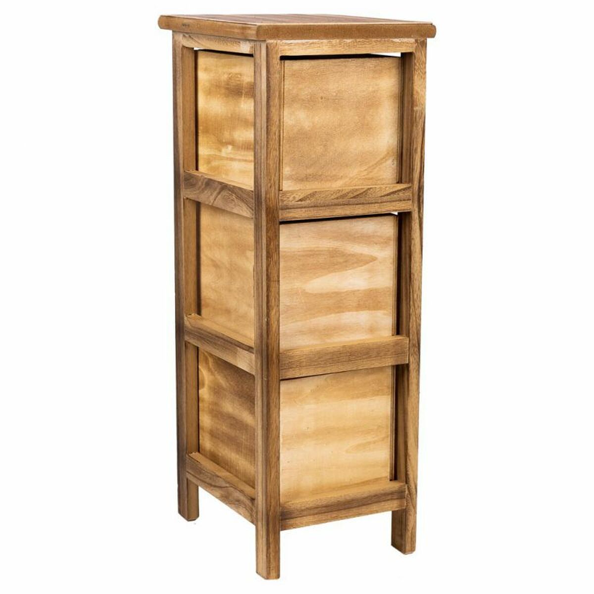 Chest of drawers Alexandra House Living Brown Wood Paolownia wood 26 x 61 x 22 cm