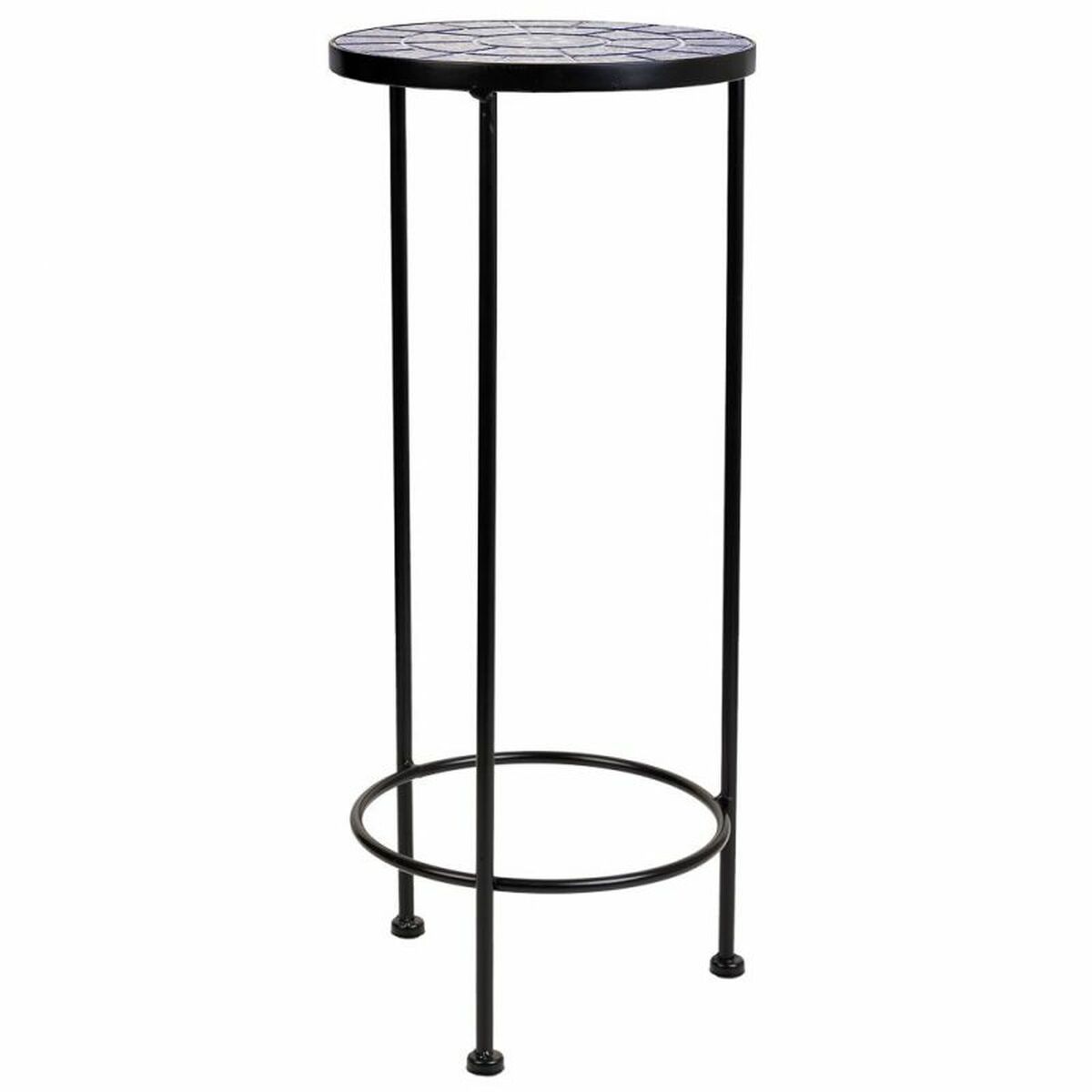 Flower Pot Stand Alexandra House Living Black Iron Tile 30 x 68 x 30 cm 3 Pieces