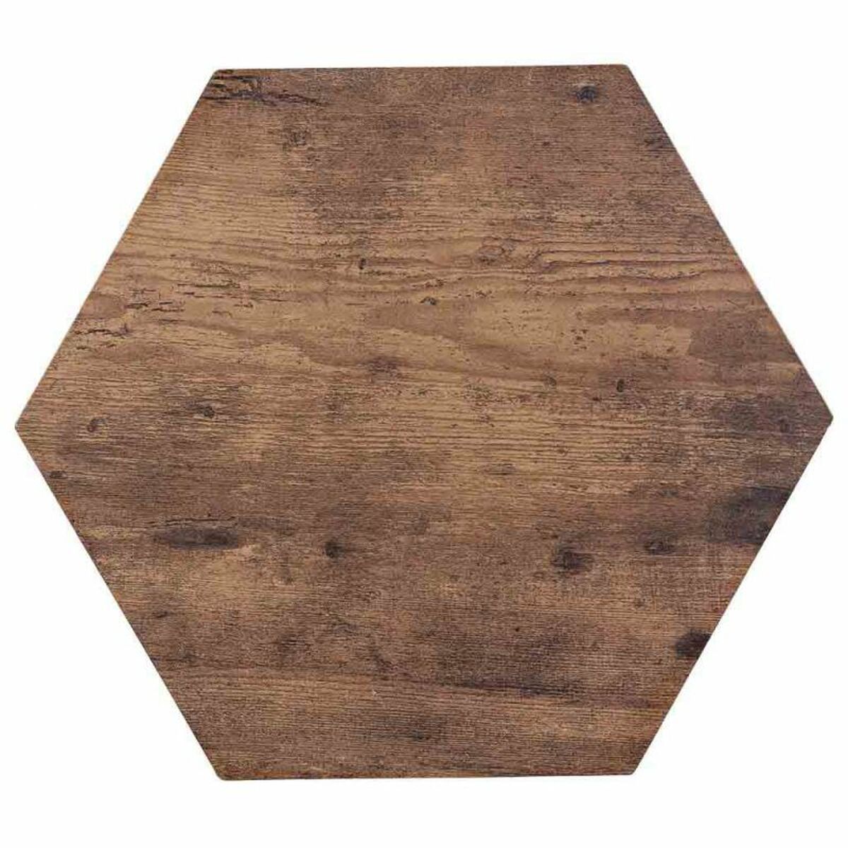 Set of 2 tables Alexandra House Living Brown Black Iron MDF Wood 39 x 57 x 39 cm