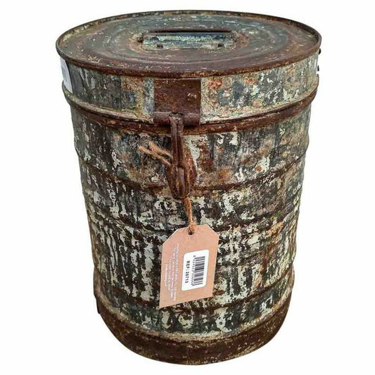 Decorative canister Alexandra House Living Brown Iron Traditional style 23 x 29 x 23 cm Alexandra House Living