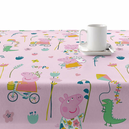 Stain-proof resined tablecloth Peppa Pig Free Time 1 Multicolour 250 x 150 cm