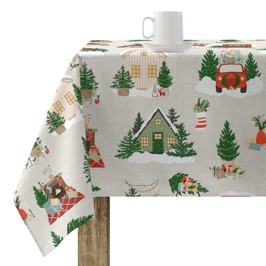 Stain-proof resined tablecloth Belum Merry Christmas Multicolour 300 x 150 cm