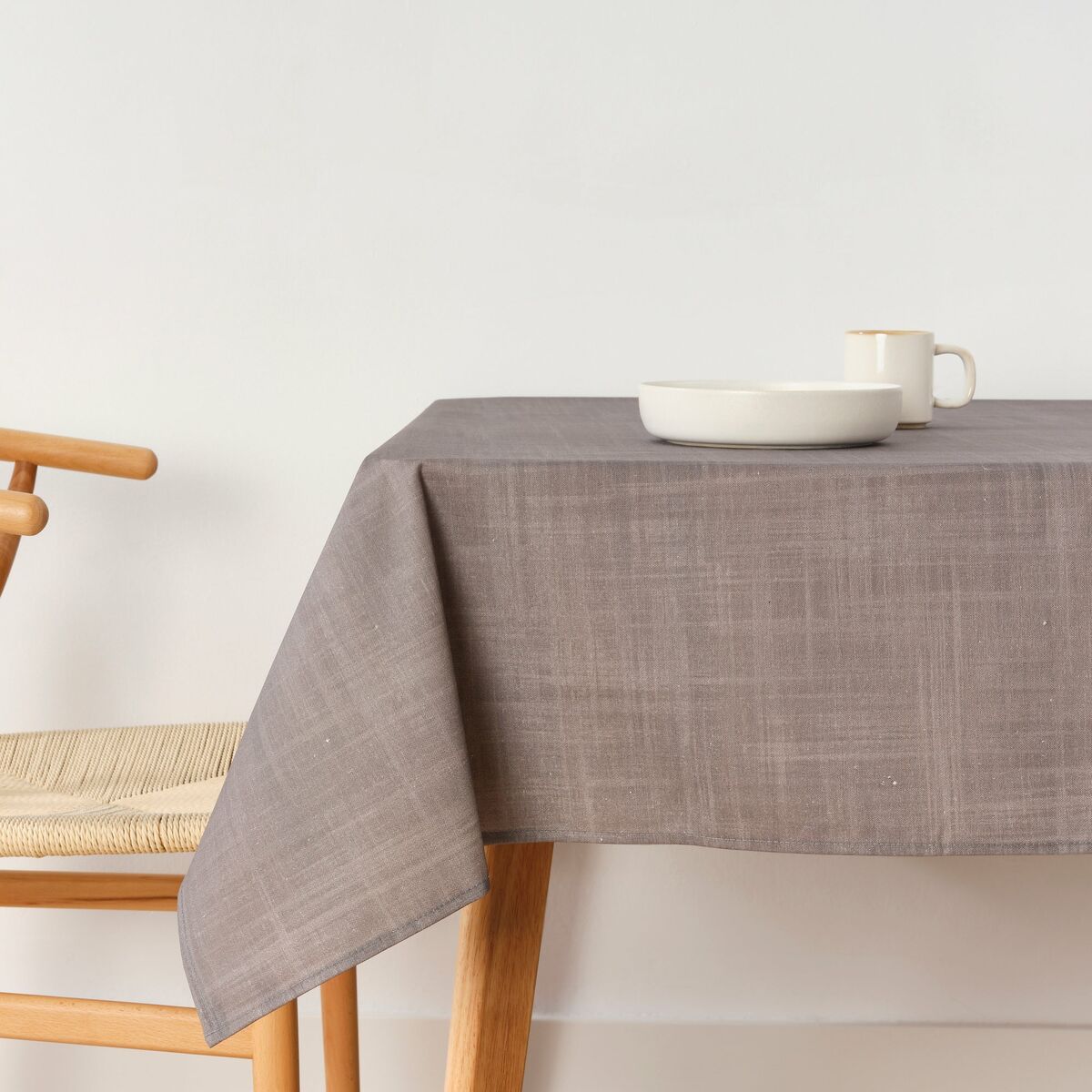 Stain-proof resined tablecloth Belum Liso Dark grey 200 x 150 cm Belum