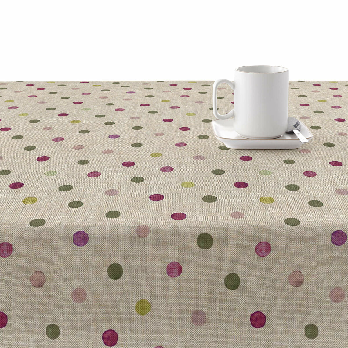 Stain-proof tablecloth Belum 0119-19 Beige Multicolour 180 x 250 cm Spots XL