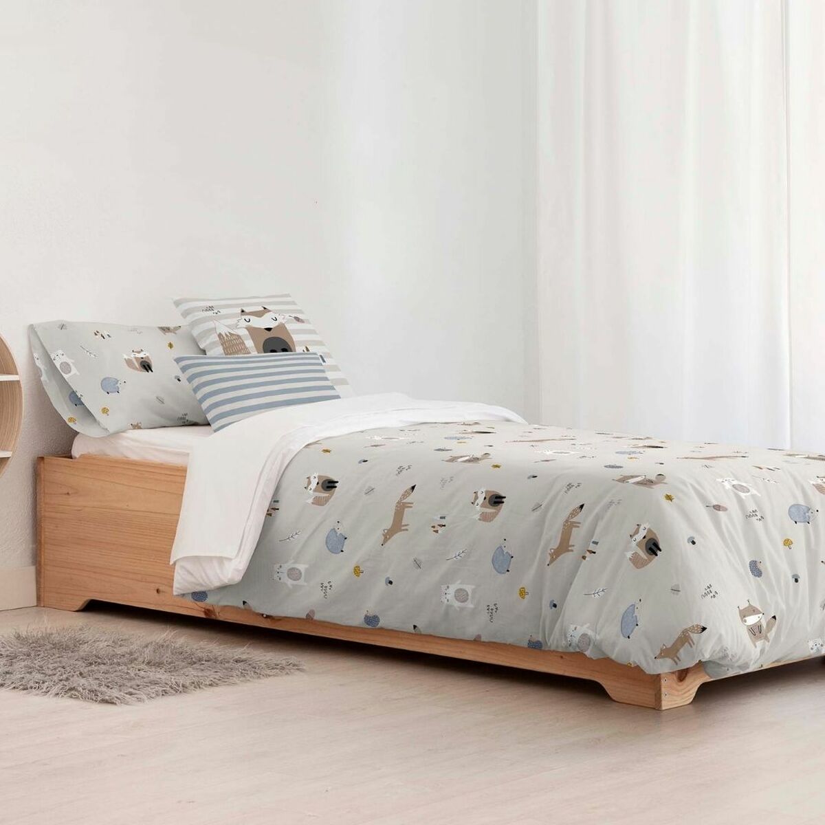 Nordic cover Kids&Cotton Kenai Small Beige 155 x 220 cm