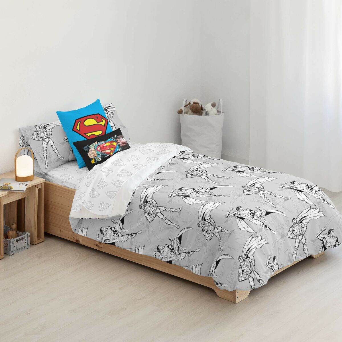 Nordic cover Superman Superman Grey 175 Threads 200 x 200 cm