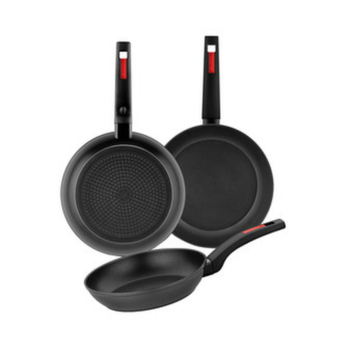 Pan Monix M249001 Black Plastic 3 Pieces