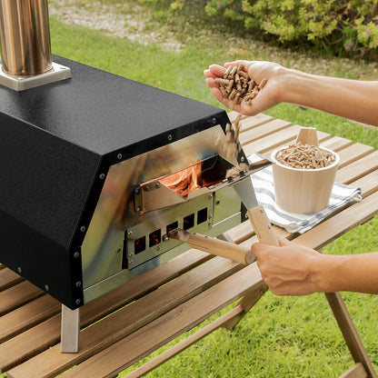 Pellet Pizza Oven with Accessories Pizzahven InnovaGoods