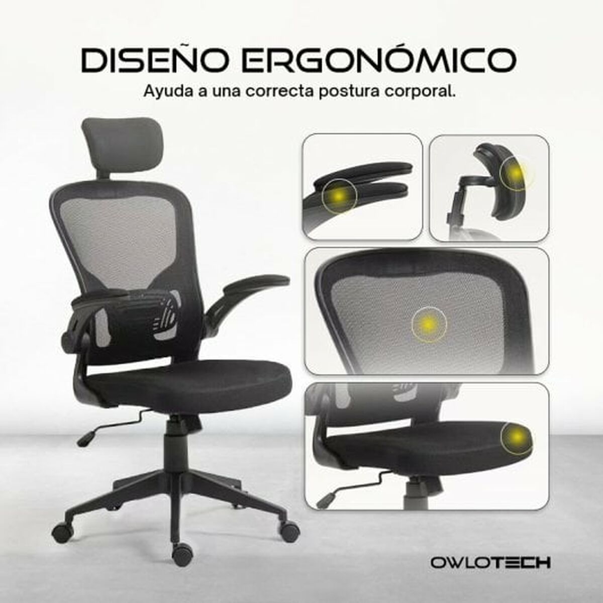 Office Chair Owlotech Black