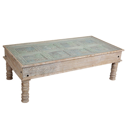 Centre Table Romimex Multicolour Light brown 140 x 45 x 70 cm Romimex