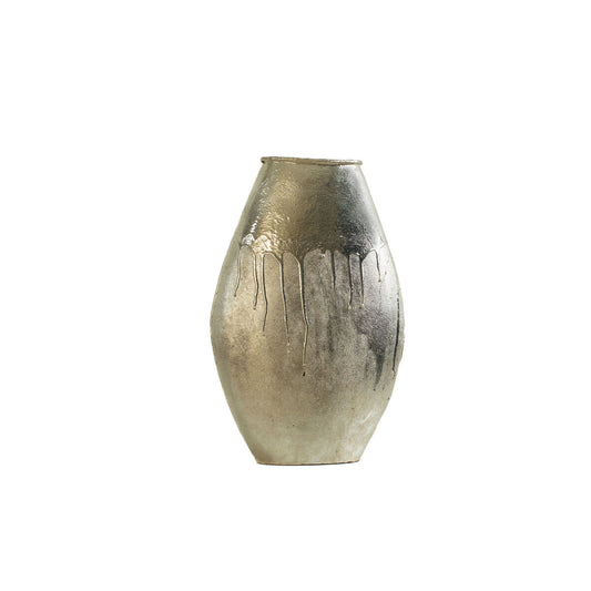 Vase Alexandra House Living Champagne Aluminium 29 x 45 x 13 cm Alexandra House Living