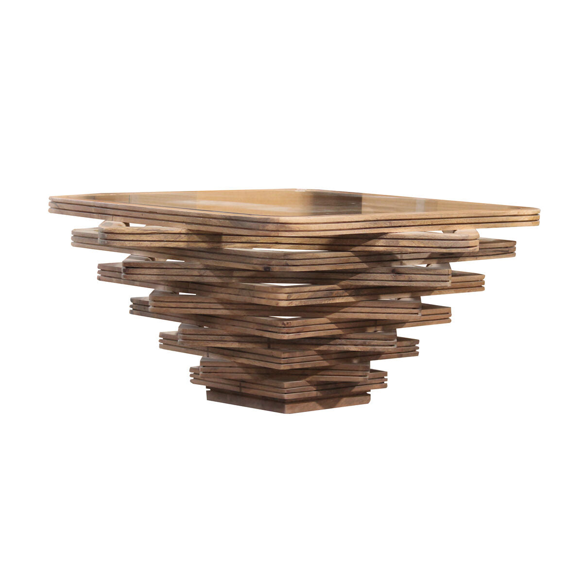 Centre Table Romimex Brown Walnut 110 x 45 x 110 cm Romimex