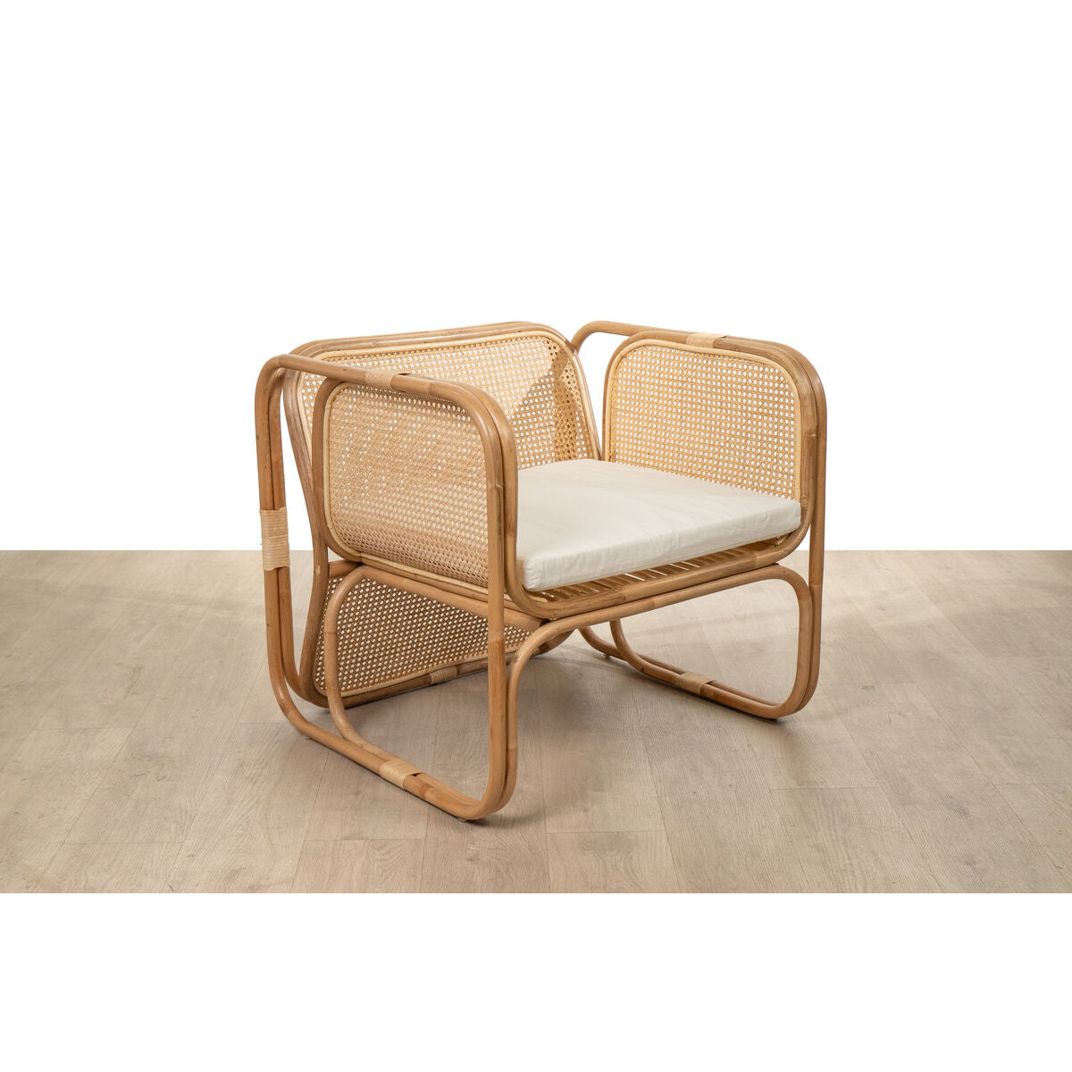 Armchair Romimex Natural 65 x 80 x 60 cm