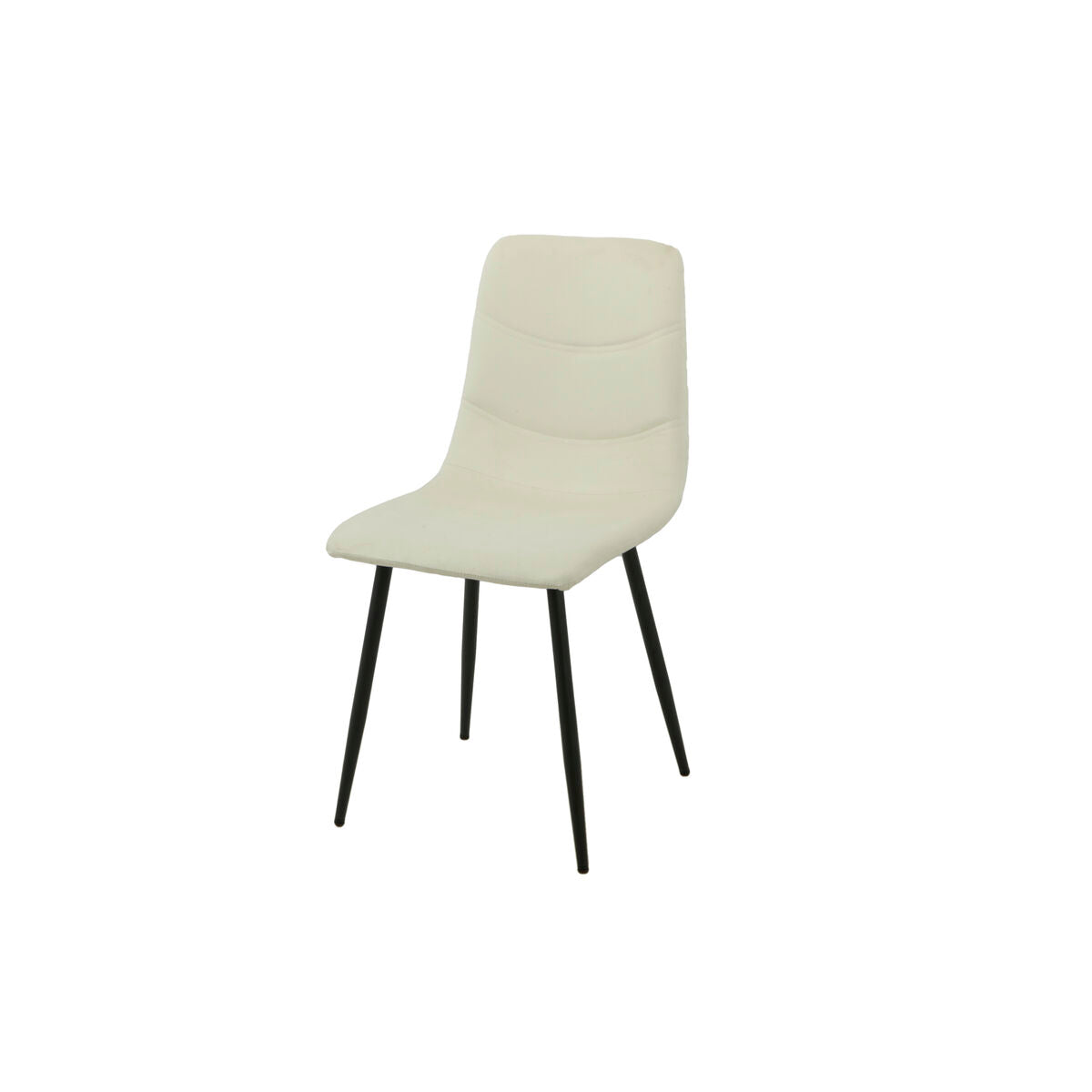 Chair Romimex White Velvet Metal 45 x 89 x 55 cm Romimex