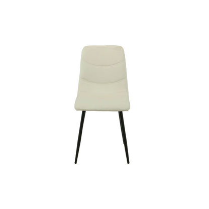 Chair Romimex White Velvet Metal 45 x 89 x 55 cm Romimex