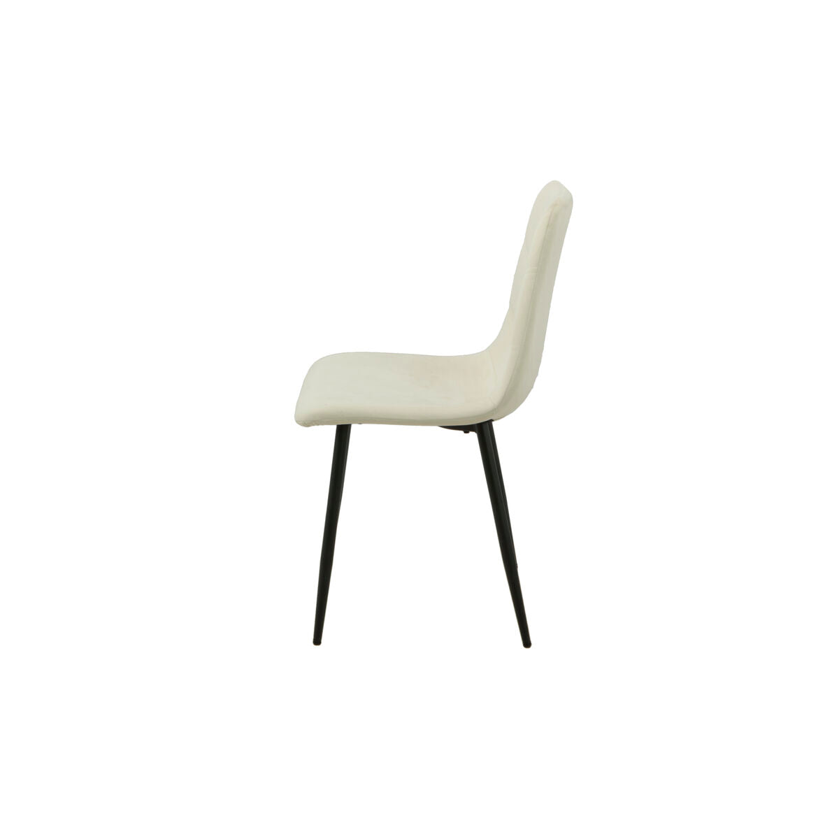 Chair Romimex White Velvet Metal 45 x 89 x 55 cm Romimex