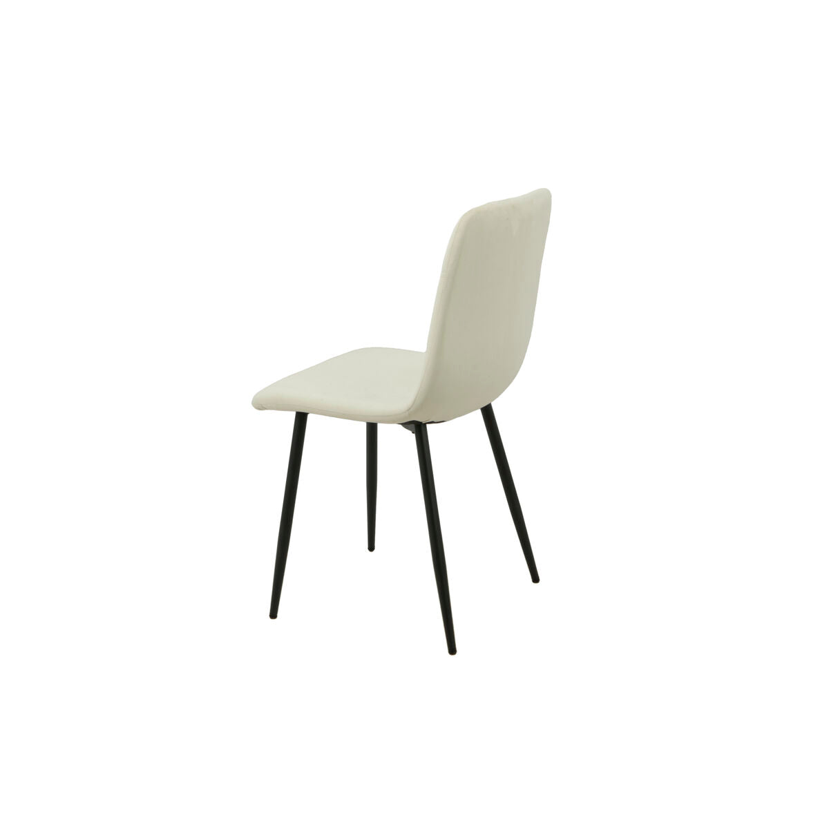 Chair Romimex White Velvet Metal 45 x 89 x 55 cm Romimex