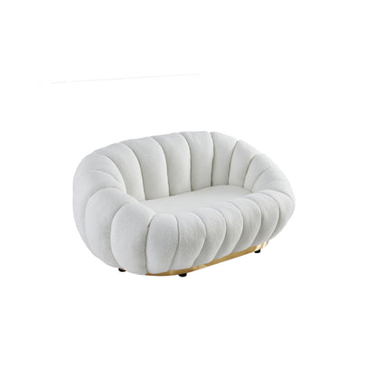 Sofa Romimex White 90 x 60 x 145 cm