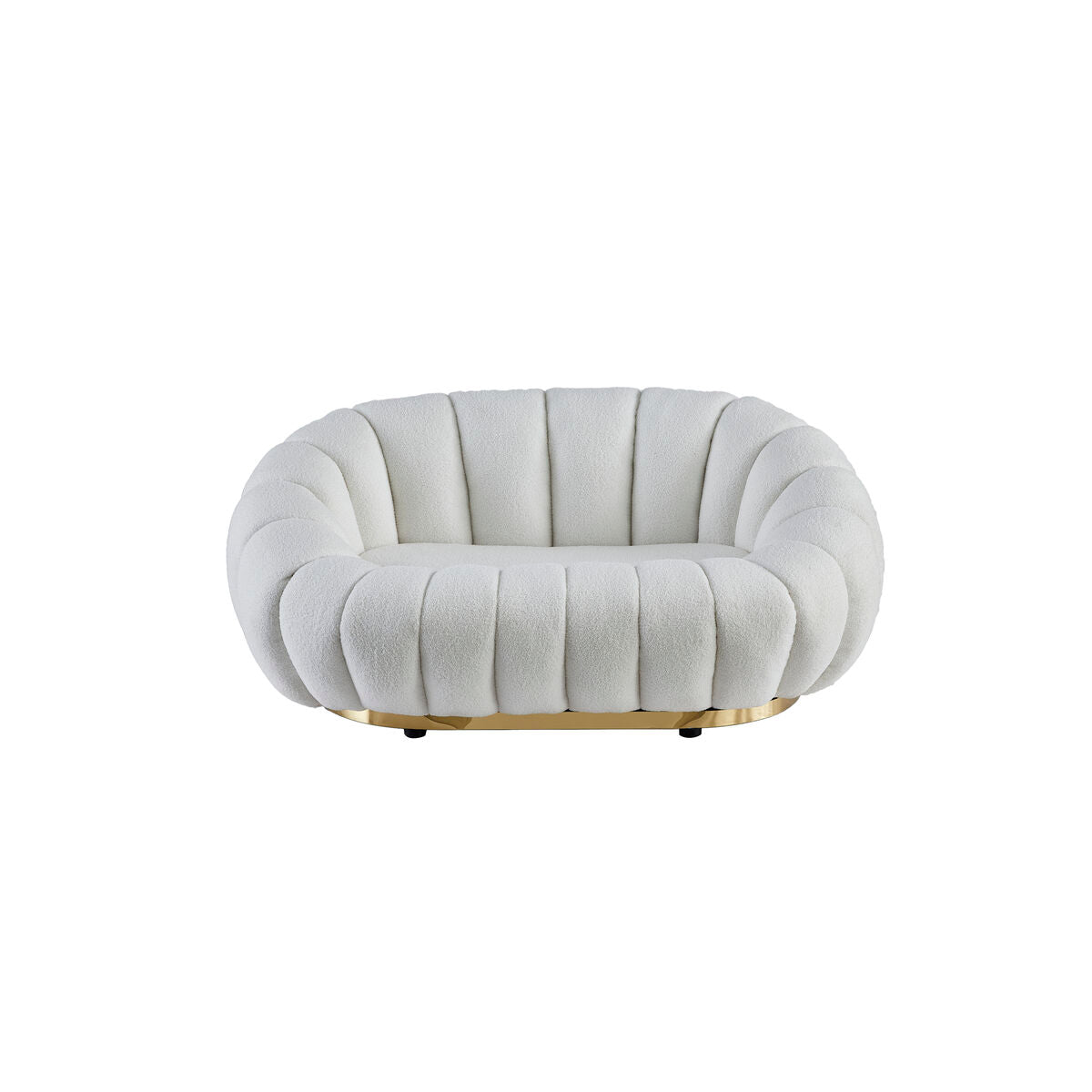 Sofa Romimex White 90 x 60 x 145 cm