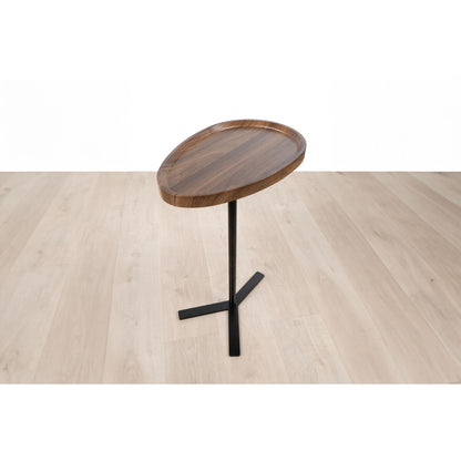 Side table Romimex Brown Black Wood Metal 45 x 63 x 30 cm