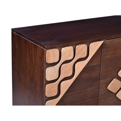 Sideboard Romimex Brown Golden Mango wood 40 x 80 x 150 cm Romimex