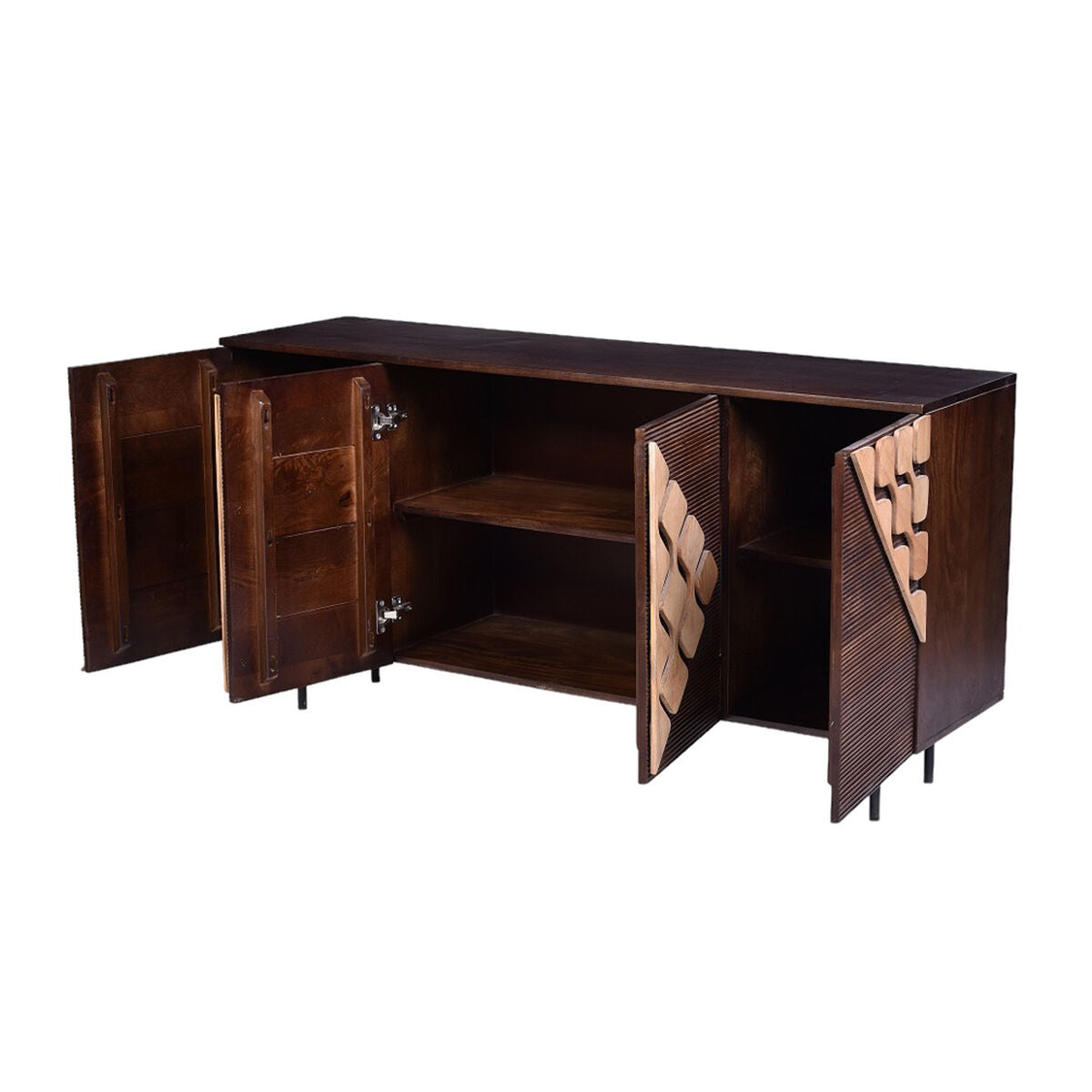 Sideboard Romimex Brown Golden Mango wood 40 x 80 x 150 cm Romimex