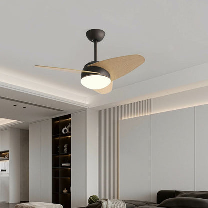 Ceiling Fan with Light Romimex Black Natural