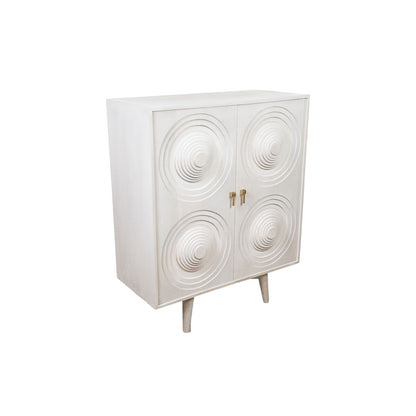 Sideboard Romimex White Mango wood 42 x 111 x 91 cm