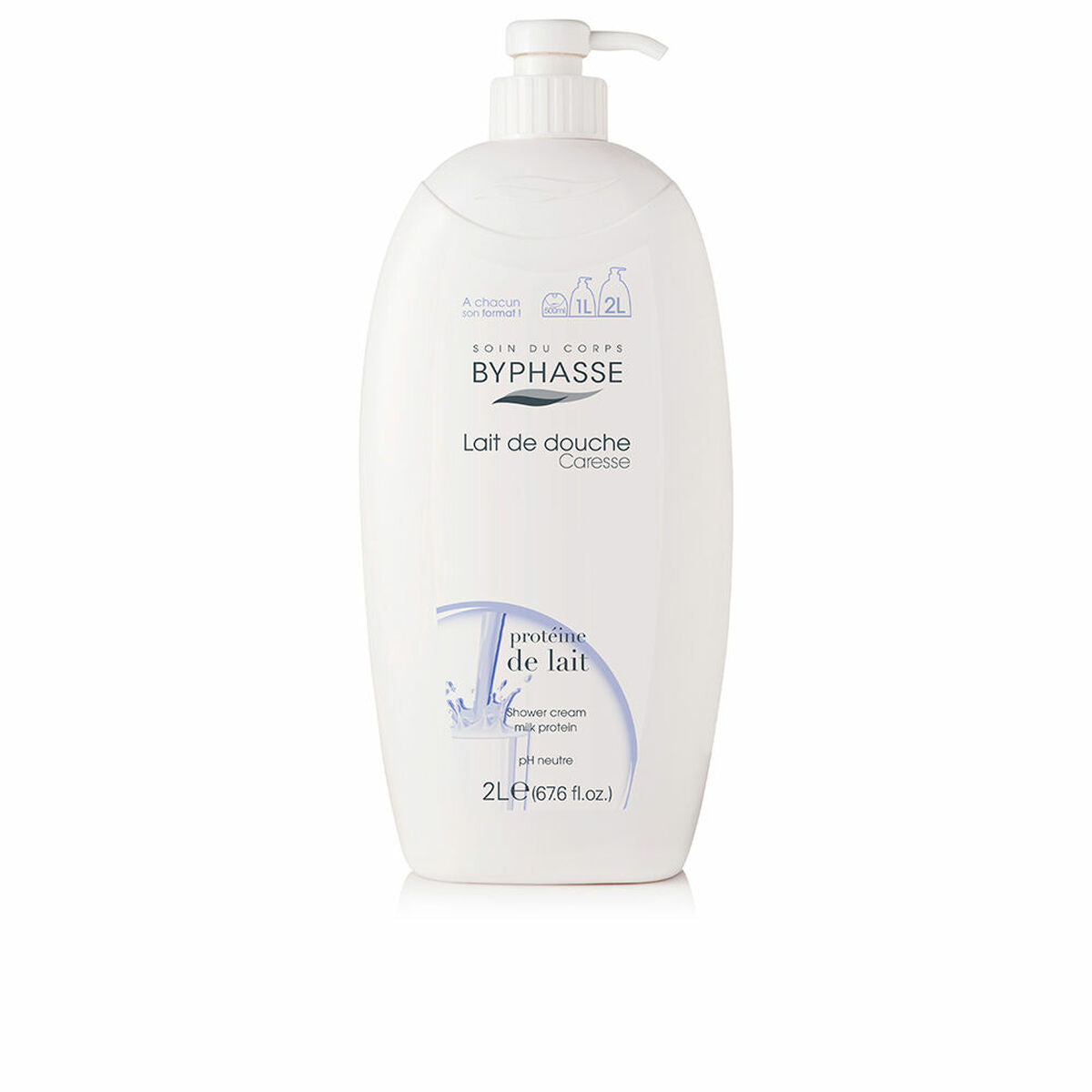 Shower Gel Byphasse Caresse Gel De Ducha Milk protein 2 L