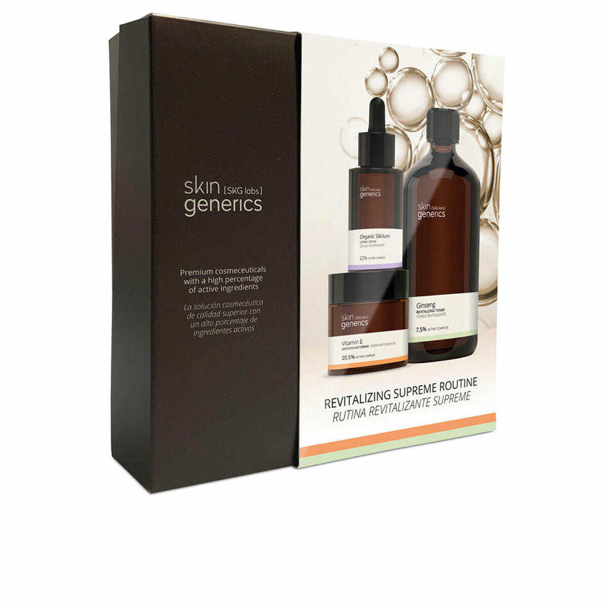 Unisex Cosmetic Set Skin Generics Revitalizing Supreme Routine 3 Pieces