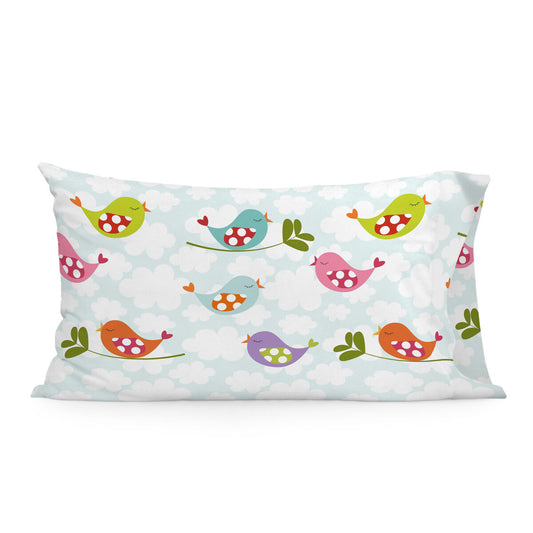 Pillowcase HappyFriday Mr Fox Little Birds Multicolour 50 x 75 cm HappyFriday