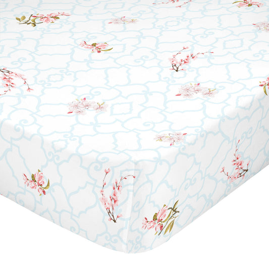 Fitted sheet HappyFriday Sakura Multicolour 180 x 200 x 32 cm