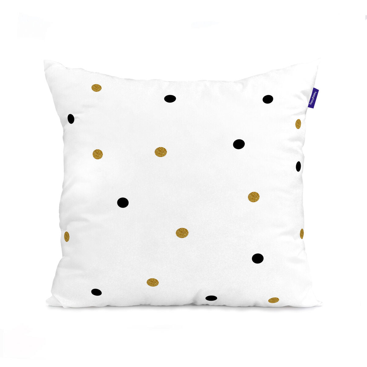 Cushion cover HappyFriday Blanc Golden dots Multicolour 2 Pieces HappyFriday