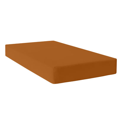 Fitted bottom sheet HappyFriday Basic Terracotta 140 x 200 x 32 cm