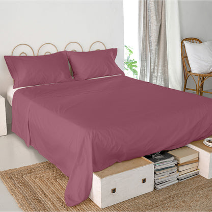 Top sheet HappyFriday Basic Magenta 210 x 270 cm