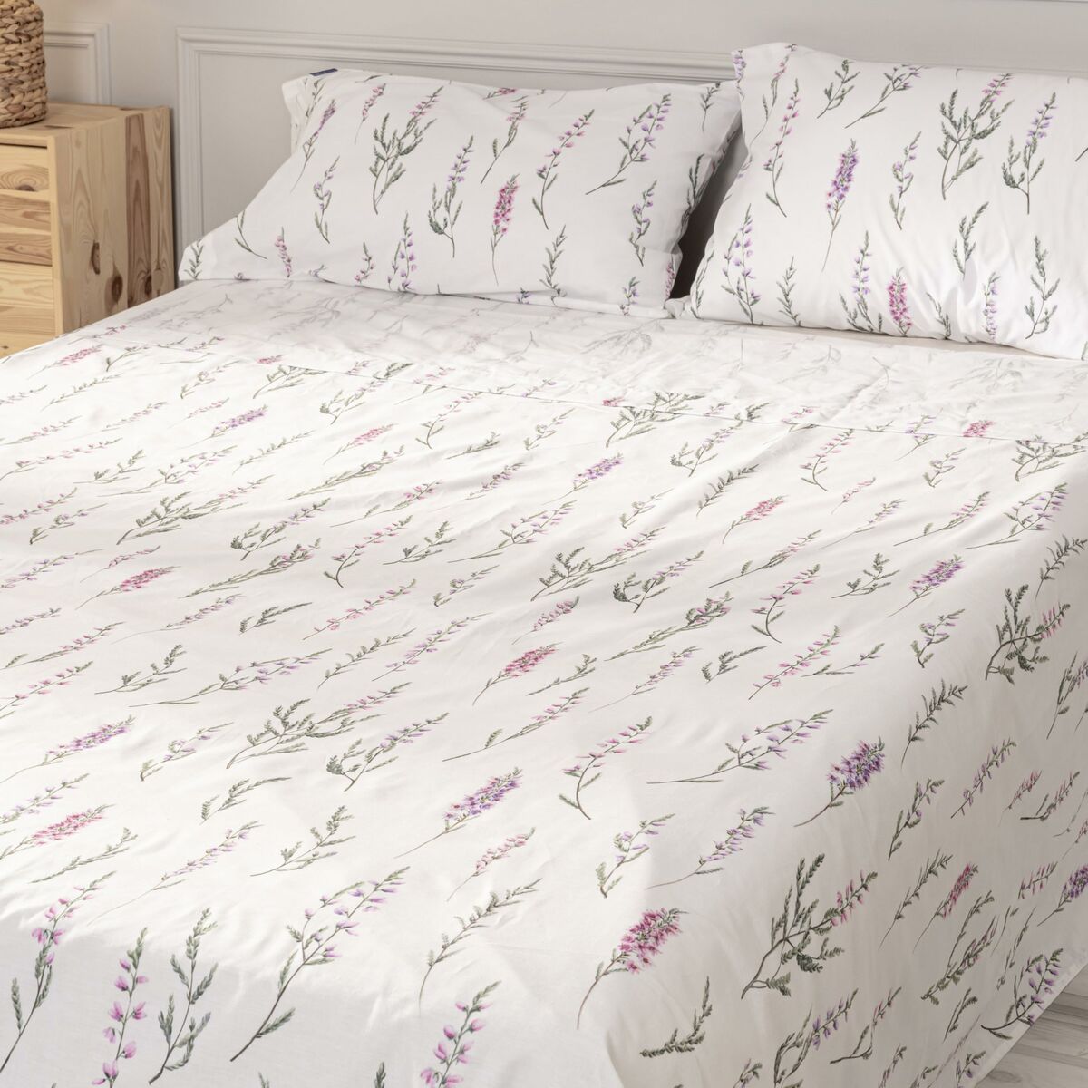 Bedding set HappyFriday Lavender Multicolour Double