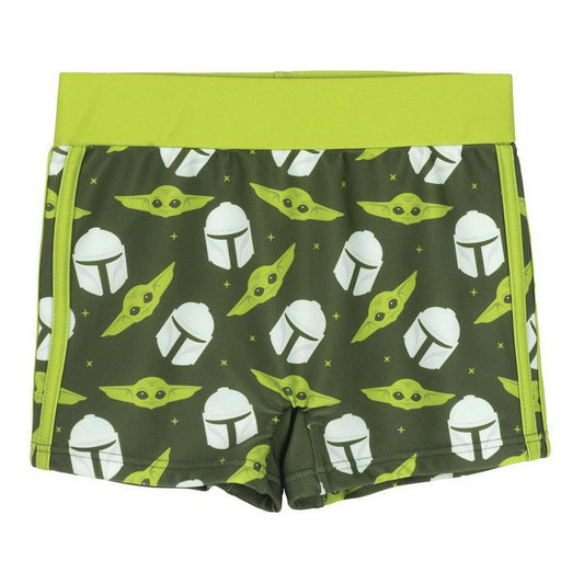 Boys Swim Shorts The Mandalorian Green