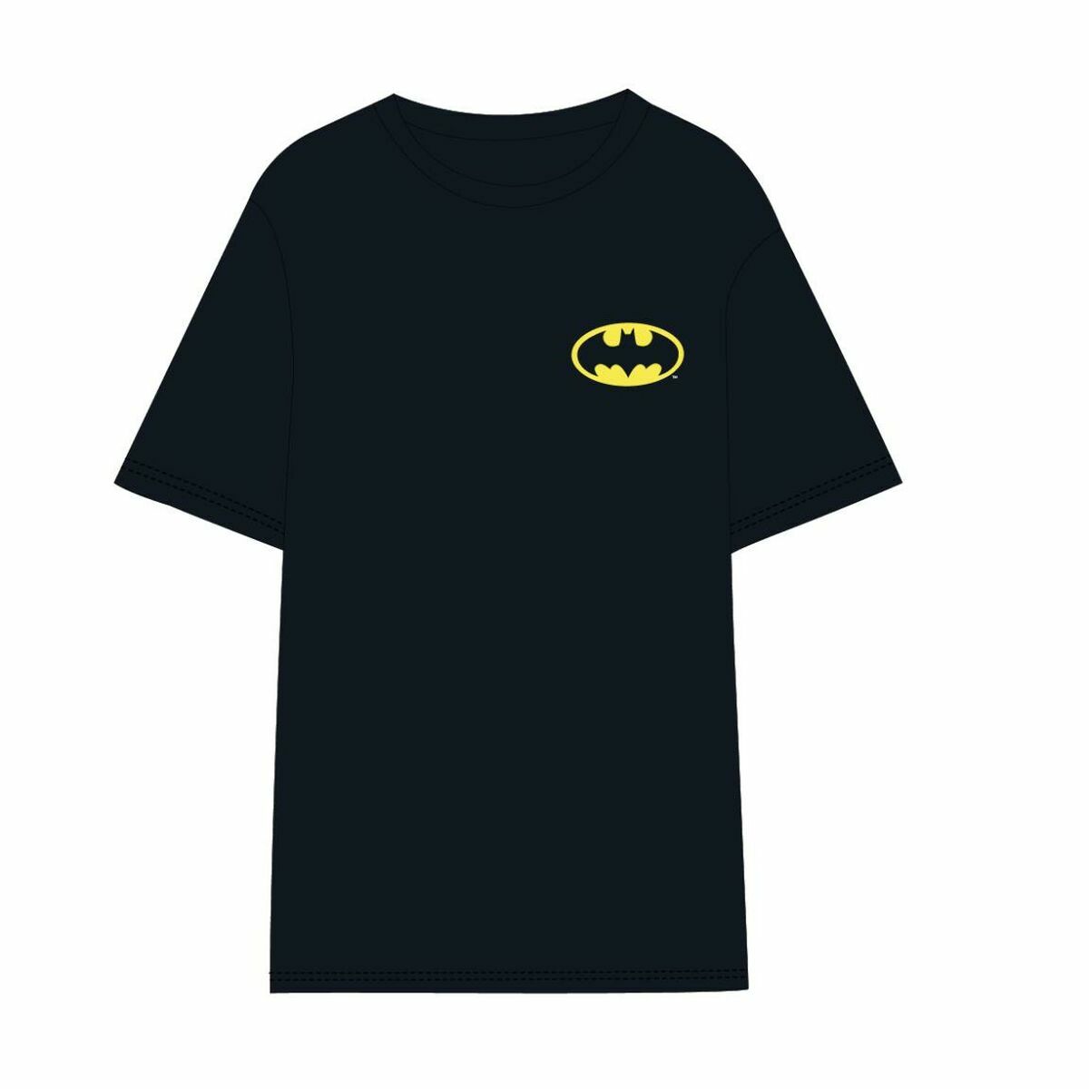 Men’s Short Sleeve T-Shirt Batman Black Adults unisex