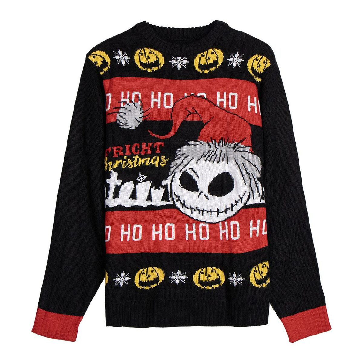 Unisex Jumper The Nightmare Before Christmas Black