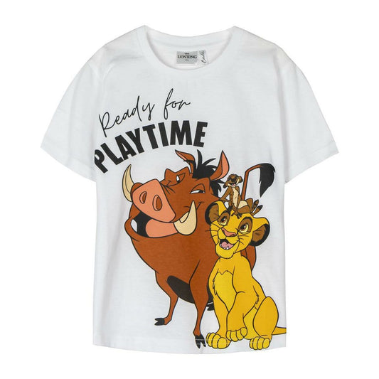 Child's Short Sleeve T-Shirt The Lion King White