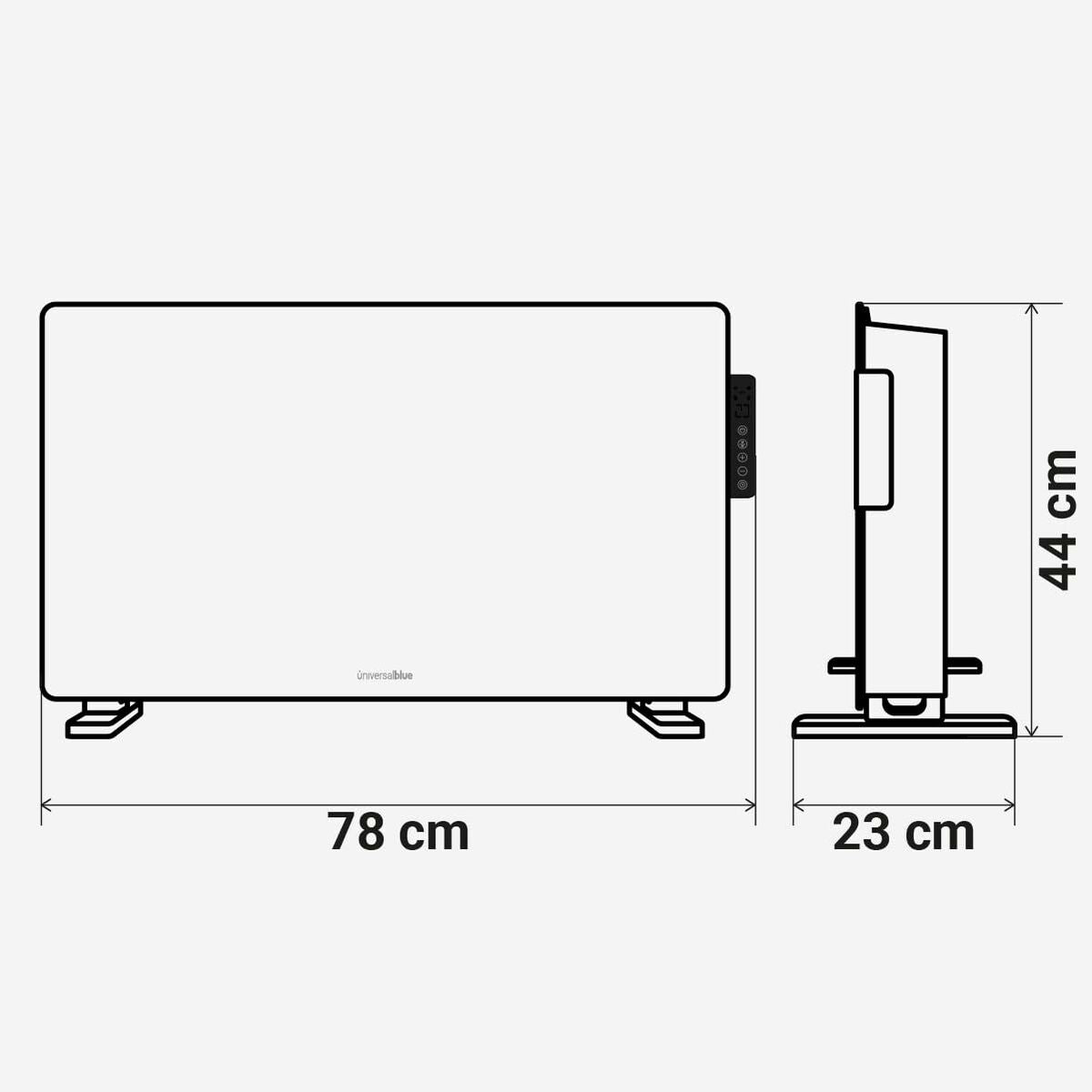 Wall Ceramic Split Heater Universal Blue 4022-UCPC9910-2 White