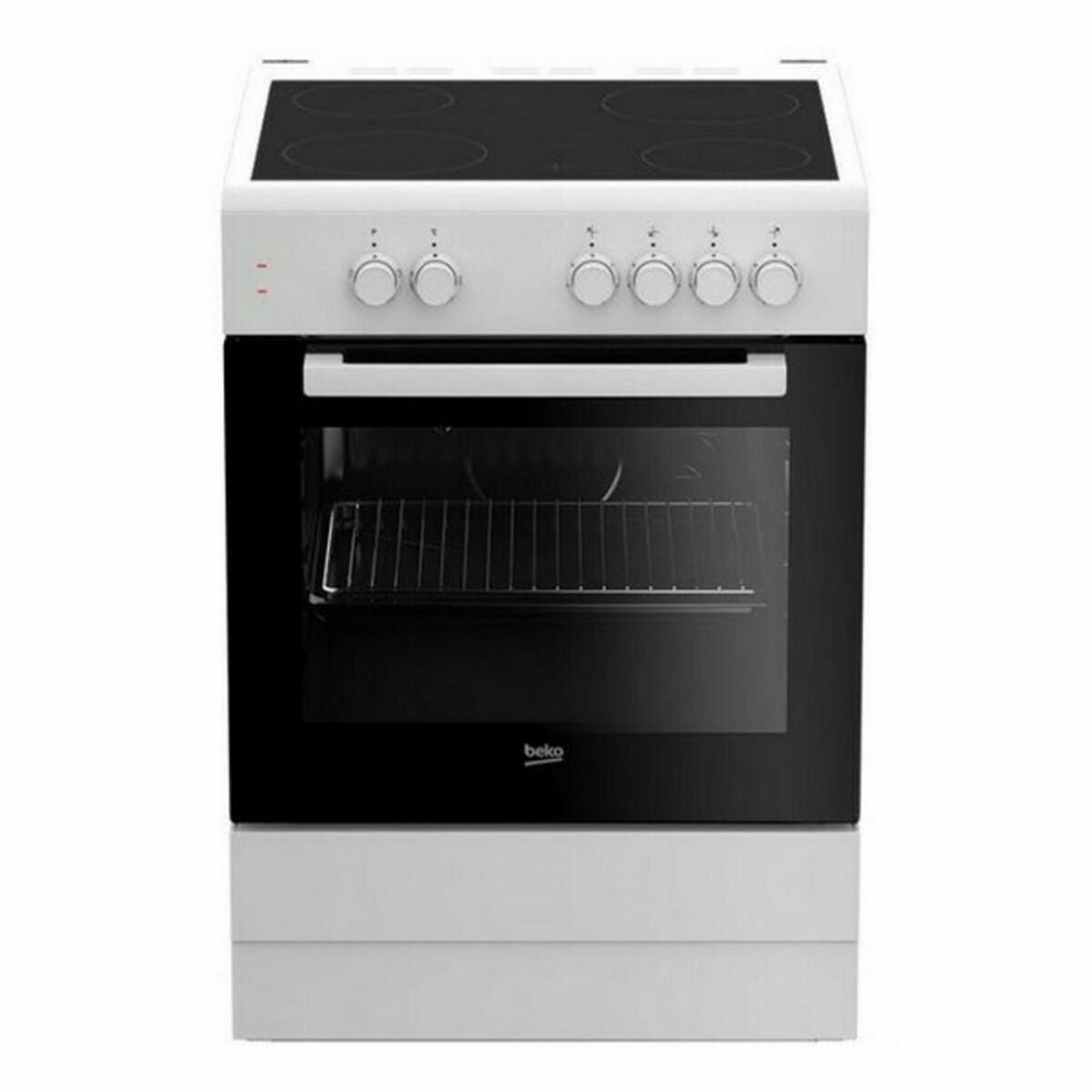 Combined Oven and Glass-Ceramic Hob BEKO FSS67000GW White 60 cm BEKO